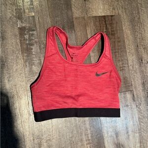 Nike Women's Heathered Red Sports Bra